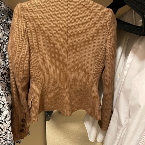 E-land women jacket. 99% new. tweed, 100% wool. S size, fitted waistline - Picture 3 of 4